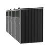 Four Wheelie Bin Storage Metal Store Cover Garden Rubbish Dustbin Keeping 4 Shed