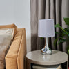 2 x Touch Table Lamps 34cm Dimmer Bedside Lights Living Room Reading Small Lamp