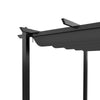 4X3M Heavy Duty Metal Pergola with Retractable Roof Outdoor Garden Gazebo Canopy