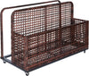 43.3" Outdoor Storage Box Rattan Garden Cushion Organizer Patio Deck Cabinet
