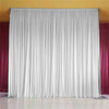 7/10ft Silk White Backdrop Drapes Party Wedding Ceremony Curtain Home Decoration