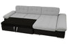 Corner Sofa Bed MALWI CORDUROY with Storage Green Blue Cream Grey Yellow New