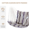 Garden Hammock Chair Patio Swing Seat for Outdoor Porch Yard Deck, Refurbished