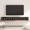 Set of 2 CD Storage Units DVD Shelf with Adjustable Shelves, Black