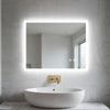 LED Bathroom Mirror Demister With Shaver Socket Bluetooth 70x50cm/60x80cm Touch