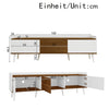Modern TV Unit TV Stand Cabinet with Storage Media Units for Living Room White