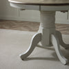 **Seconds** Padstow Whitewashed and Light Grey 100cm Round Rustic Dining Table