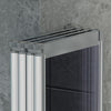 Shower Screen Over Bath Door Glass Enclosure Framed Fold Panel 800 mmx 1400 mm