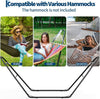 Universal Double Hammock Stand 550LBS Outside Fits 9 to 14 FT Hammocks Black