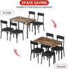 Dining Table Set with 2/4 Chairs, Modern Design for Kitchen, Home, Patio, Garden