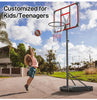 Kids Youth Basketball Hoop System 4.82-8.53FT Height Adjustable Indoor / Outdoor