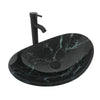 Bathroom Sink Basin Hand Wash Counter Top Oval Glass Bowl Pop up Tap Waste Set