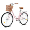 24/26Inch VIRIBUS Ladies Women's Beach Cruiser Bike Bicycle w/ Basket Comfort