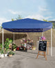 10X10FT Pop Up Canopy Beach Tent Sun Shade with 3 Adjustable Height Sandbags
