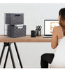 2 Drawer Woven Strap Storage Cabinet for Bedroom, Bathroom - 4 colours
