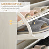 Slim Shoe Storage Cabinet with 3 Drawers and Adjustable Shelves for Hallway