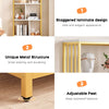 Modern Bookcase w/3-Drawer&Metal Frame,Bookshelf Storage Cabinet for Living Room