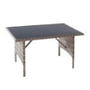 Polyrattan Garden Furniture Set 7 Seater Corner Sofa Dining Table Patio Outdoor