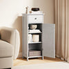 Freestanding Bathroom Storage Cabinet with Door Drawer and Adjustable Shelves-Da