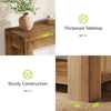 43.3'' Solid Wood Console Table, Farmhouse Narrow Entryway Sofa Table w/ Storage