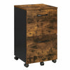 VASAGLE File Cabinet 2 Drawers Rolling Office Filing Cabinet + Wheels OFC040B01