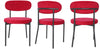 2 Velvet Dining Chairs Velvet Seat Chairs Plush velvet seat and backrest