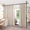KELIXU No Drill Room Divider Curtain Rod Adjustable 4-10ft Tension Floor to Ceil