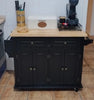 Kitchen Trolley Storage Cabinet Island Cart Dining Room Furniture 2 Drawers