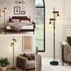 2 Light Vintage Floor lamp Industrial Standing Reading Light Living Room Bedroom