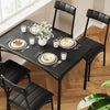 Dining Table Set with 2/4 Chairs, Modern Design for Kitchen, Home, Patio, Garden