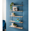 5 Tier Metal Wire Wall Floating Shelves Decoration Storage Shelf Living Room