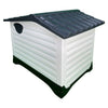 HugglePets Plastic Dog Kennel Weatherproof Pet House In & Outdoor Animal Shelter
