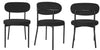 2 Velvet Dining Chairs Velvet Seat Chairs Plush velvet seat and backrest