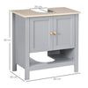 Bathroom Under Sink Cabinet Vanity Unit with Adjustable Shelf Space Saver