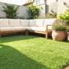 2pcs Artificial Grass Turf with Self-draining Fake Grass Mat 1m x 4m