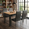 Mondeer Dining Table and Chairs Set 4 for Kitchen Home dining Room 120x80x75cm