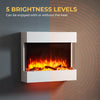 Wall Mounted Electric Fire with Log & Crystal Fuel Bed - Endeavour Fires Haxby