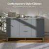 Sideboard Storage Cabinet with Adjustable Shelves, Grey