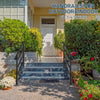 Heavy Duty Outdoor Handrail Black Wrought Iron 1-4 Steps Kit
