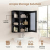 Modern Wall Mounted Medicine Cabinet w/3 Internal Shelves