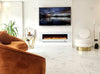 NEW 2025 UHD Electric MEDIA WALL Glass FIRE White Black Grey 50, 60, 72, 78 Inch