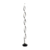 Black Twist Floor Lamp Living Room Light Integrated LED Standard Standing Light