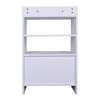 80cm Freestanding Kitchen Cupboard 2-Door Storage Cabinet w/ 4 Shelves, White