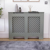 White Radiator Cover MDF Small Large Modern Wood Slat Grill Cabinet Furniture