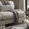 Dusk Hampshire Beige Textured Weave & Oak 2 Seater Sofa RRP £899