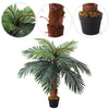 100cm Large Faux Palm Tree Fake Artificial Green Plants Realistic Tree Garden UK