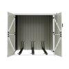 3 5 Bikes Parking Garden Storage Sheds Outdoor Metal Pent Roof with Bike Lanes A
