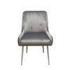 Set of 2 Marco Dining Chairs Brushed Velvet