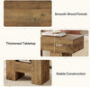 23.6'' Farmhouse Narrow Side End Table with 2-Tier Storage Shelf for Living Room
