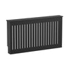 Radiator Cover Vertical Slat Modern Stylish MDF Wood White Black Cabinet Shelf